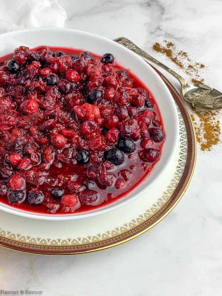 SugarFree CranberryOrange Sauce with Monkfruit Flavour and Savour