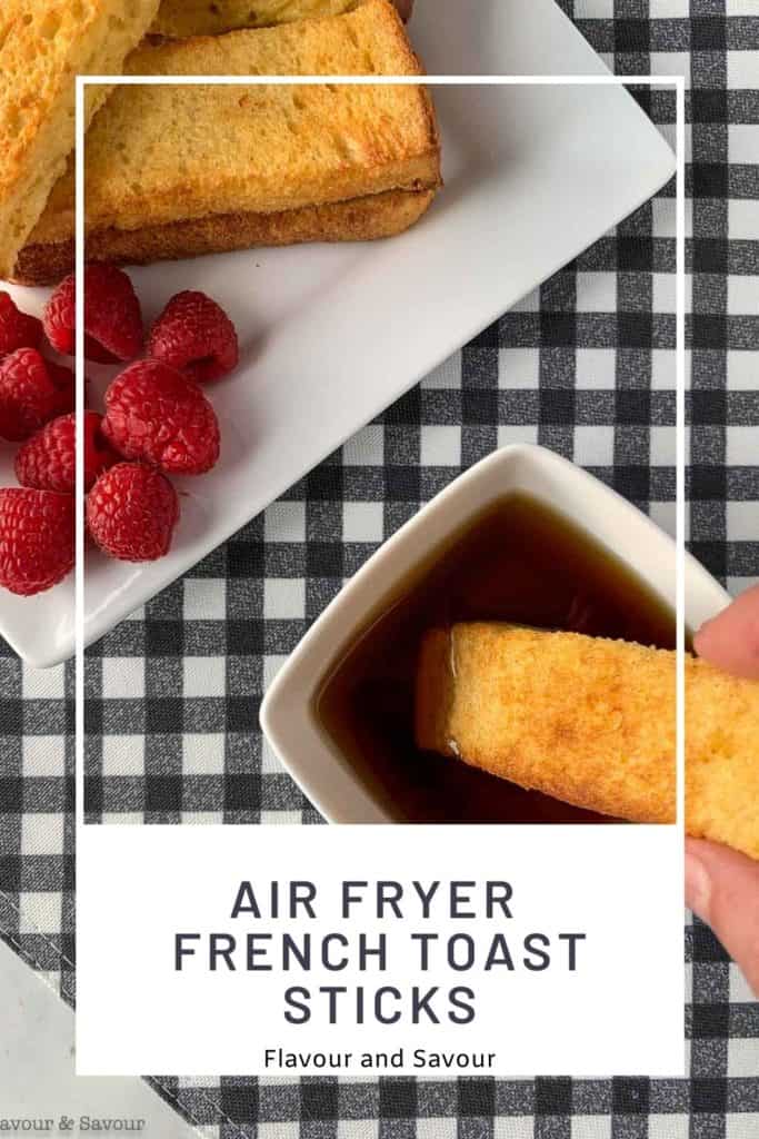 Pinterest pin for Air Fryer French Toast Sticks