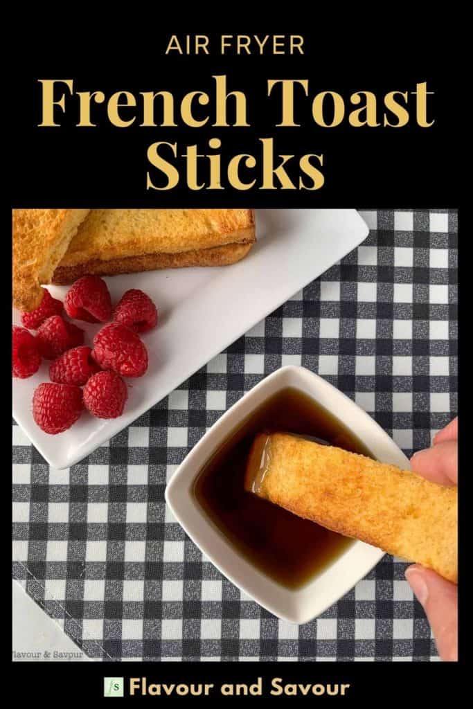 Text and Image for Air Fryer French Toast Sticks