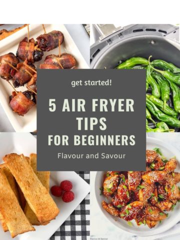 5 Air Fryer Tips for Beginners collage