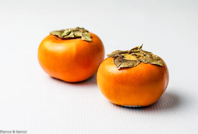 Two Fuya persimmons