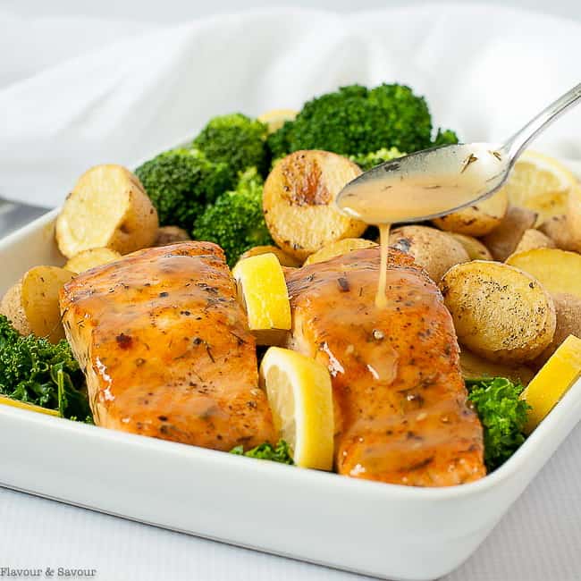 Bourbon Maple Glazed Salmon Flavour and Savour