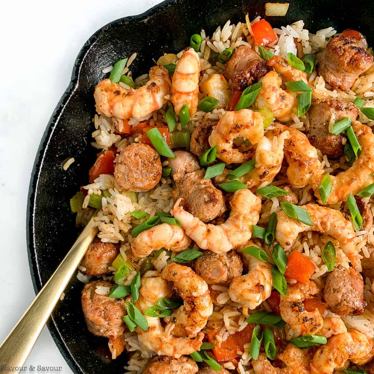Easy Cajun Shrimp Fried Rice - Flavour and Savour