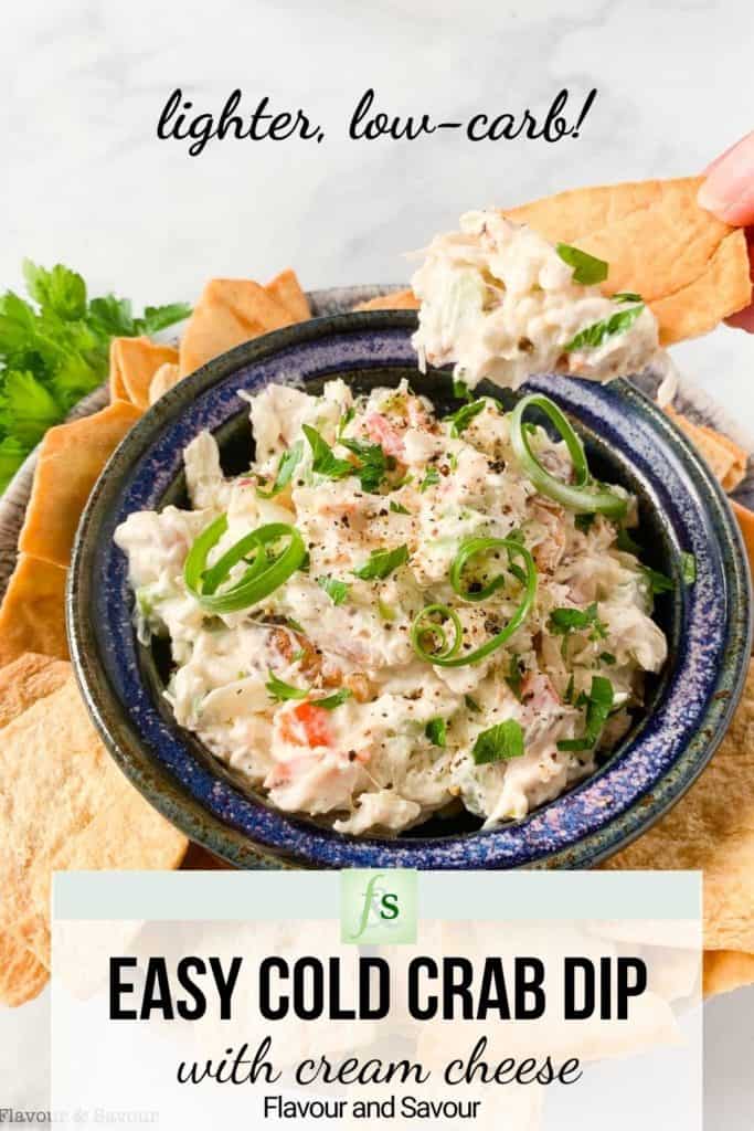Easy Bold Crab Dip image with text overlay