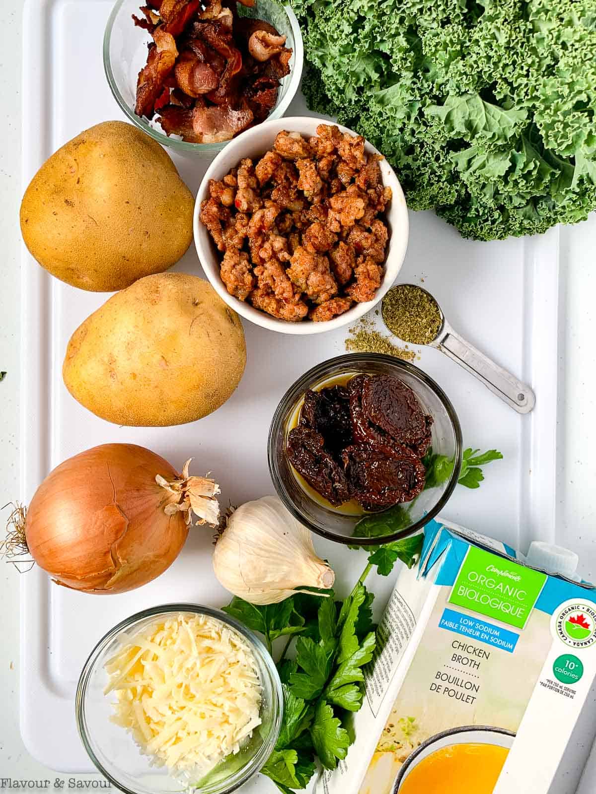Ingredients for Instant Pot Tuscan Soup