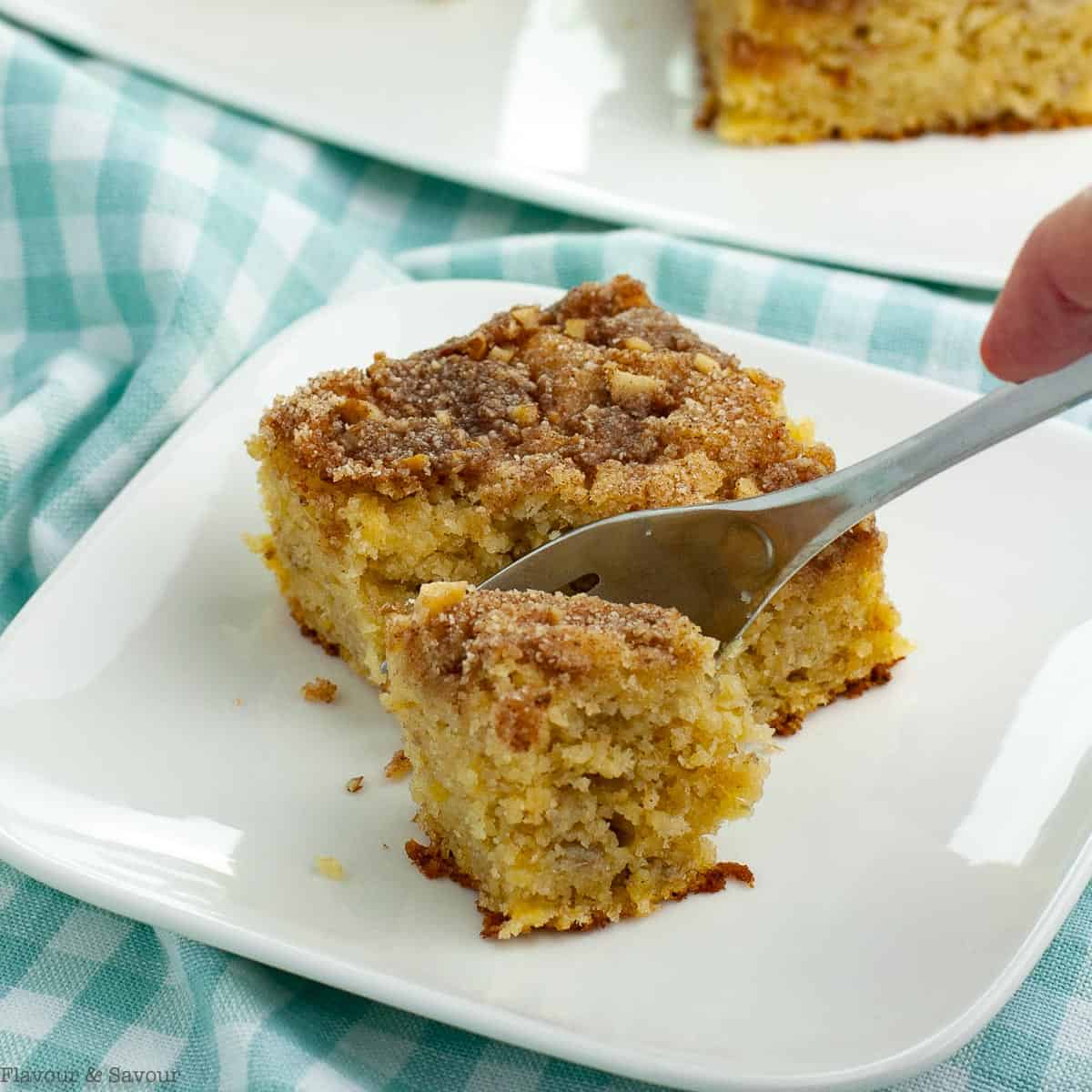 Cream Cheese Stuffed Banana Bread Coffee Cake - Carlsbad Cravings