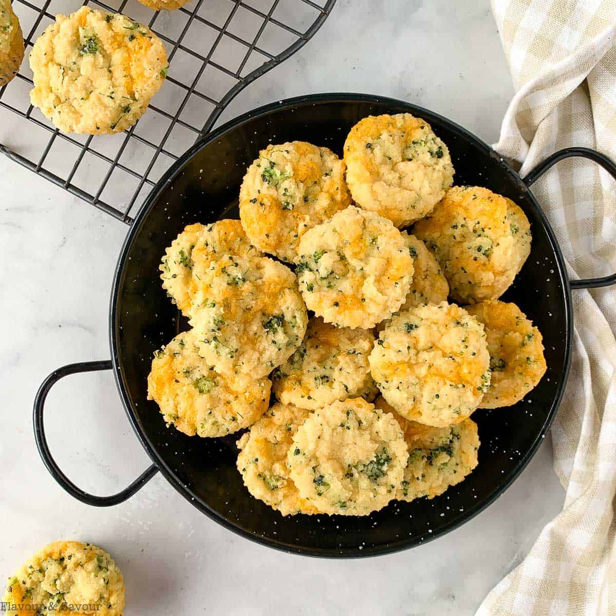 Gluten-free Broccoli Cheese Mini Muffins