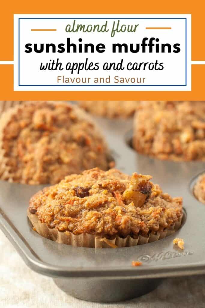 image and text for sunshine muffins
