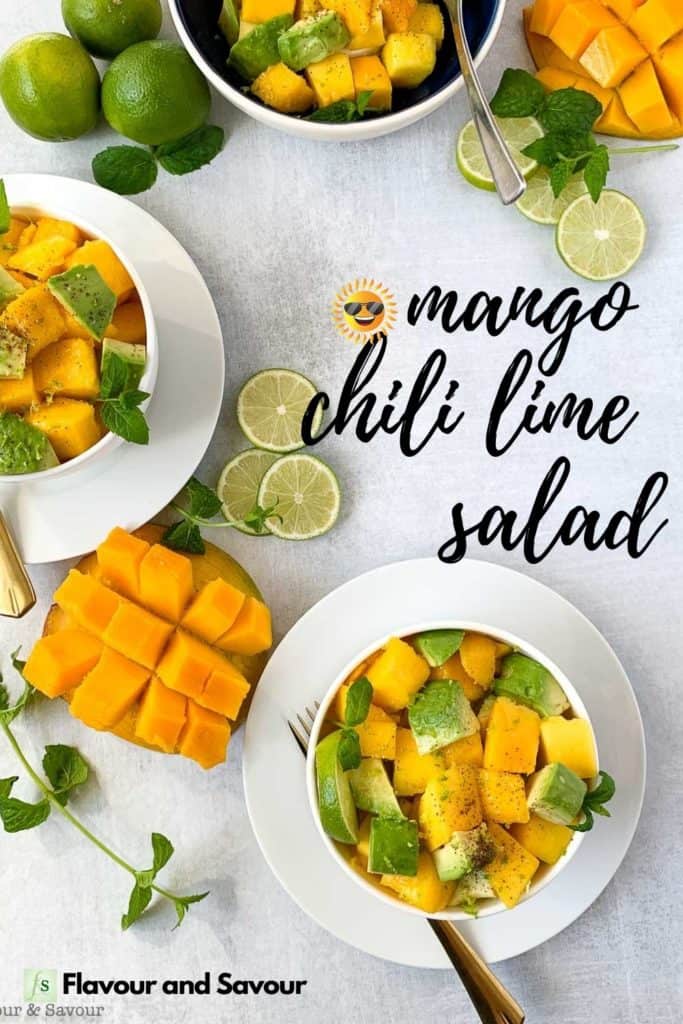 Text and Image of Mango Chili Lime Salad