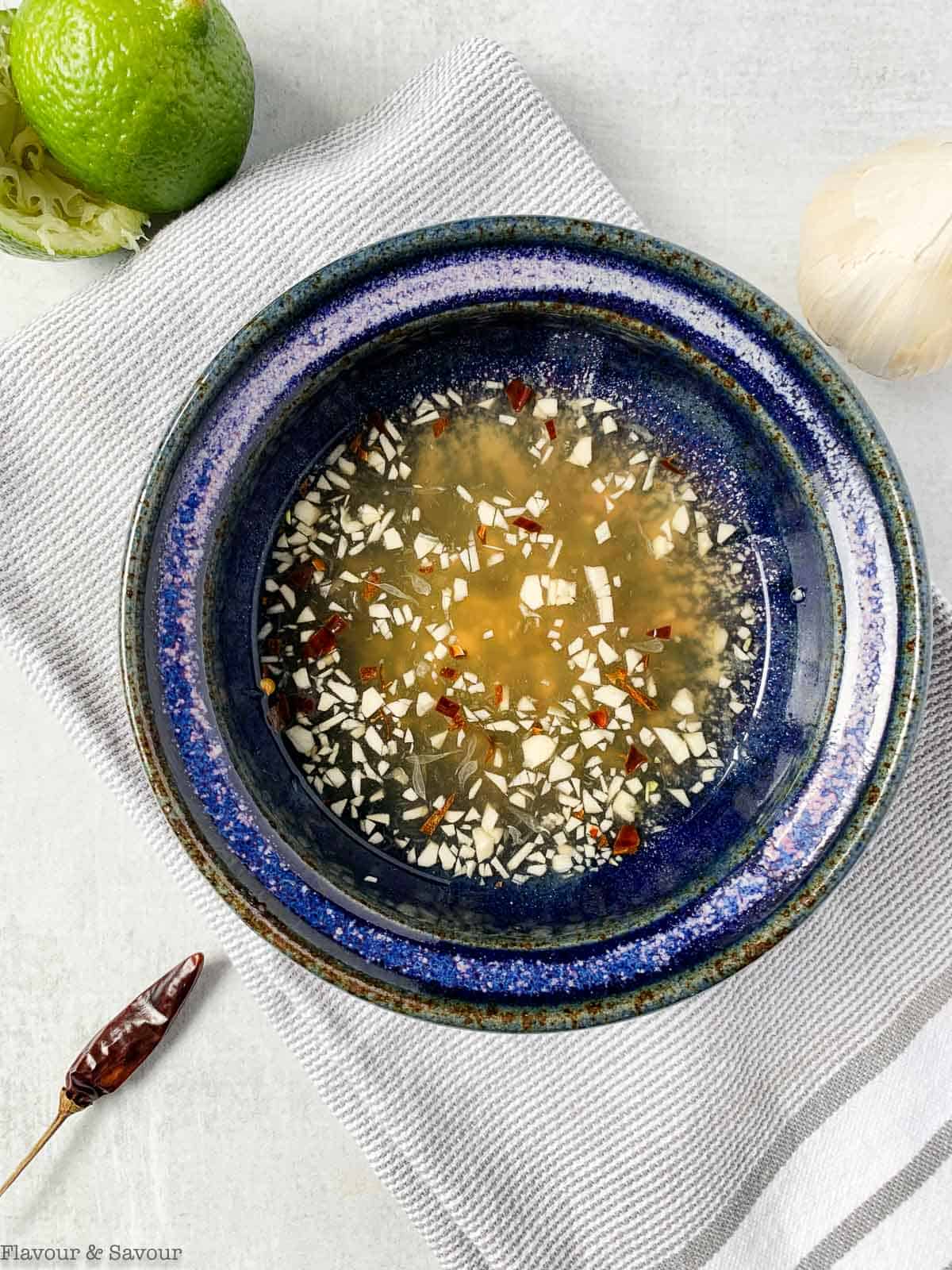 a bowl of Nuoc Cham