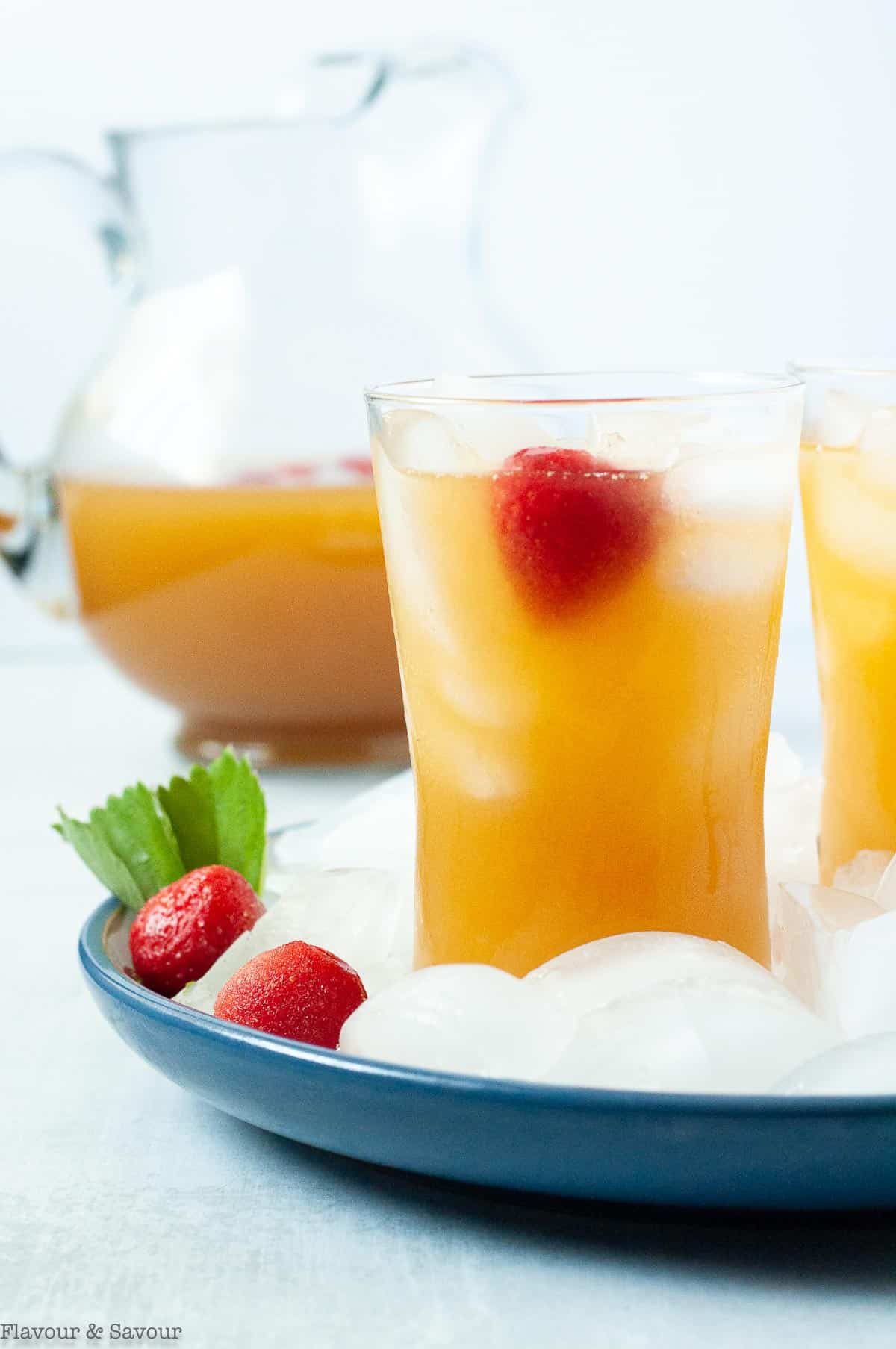 Peach Ginger Iced Green Tea Flavour and Savour