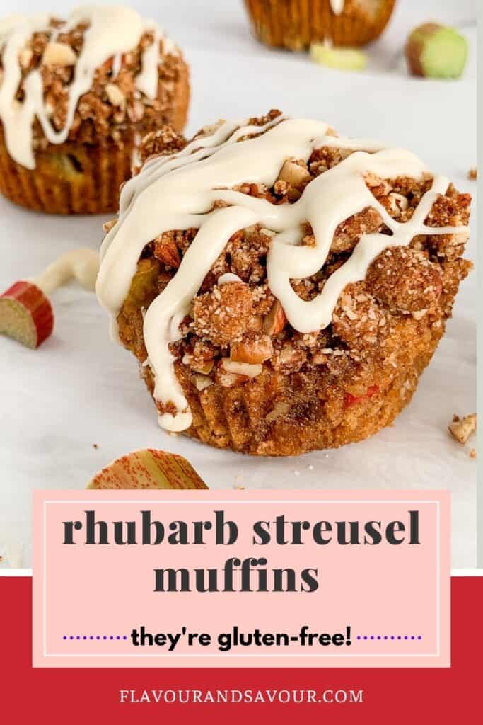 Image and text for Rhubarb Streusel Muffins