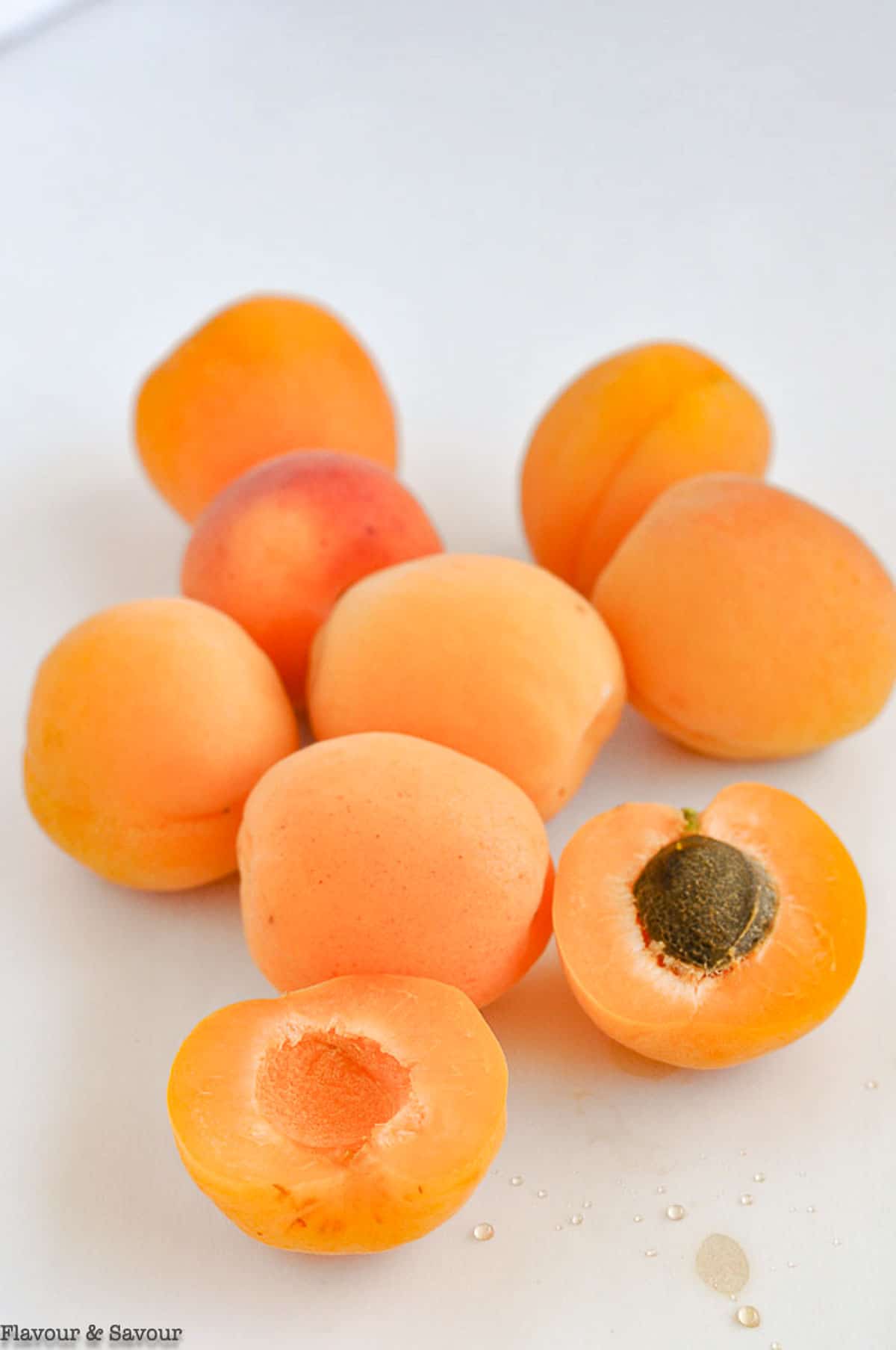 Fresh apricots.