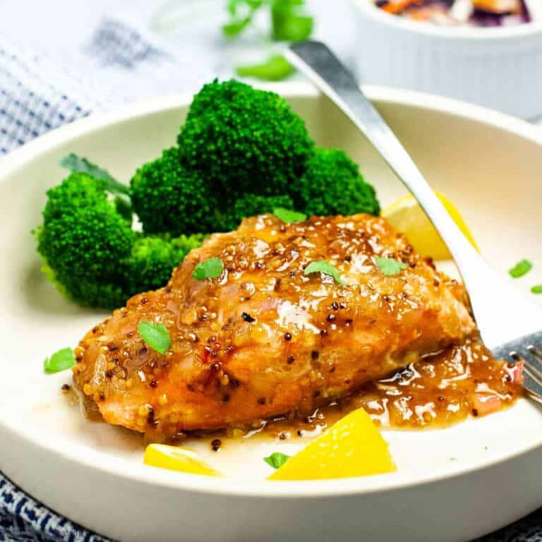 Honey Mustard Glazed Salmon in Foil - Flavour and Savour