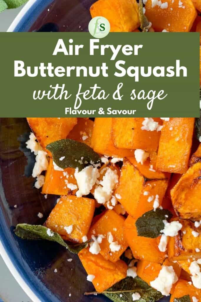 Image and text for Air Fryer Butternut Squash