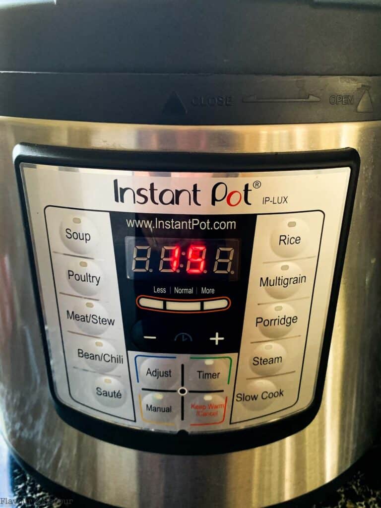 instant pot set for 15 minutes
