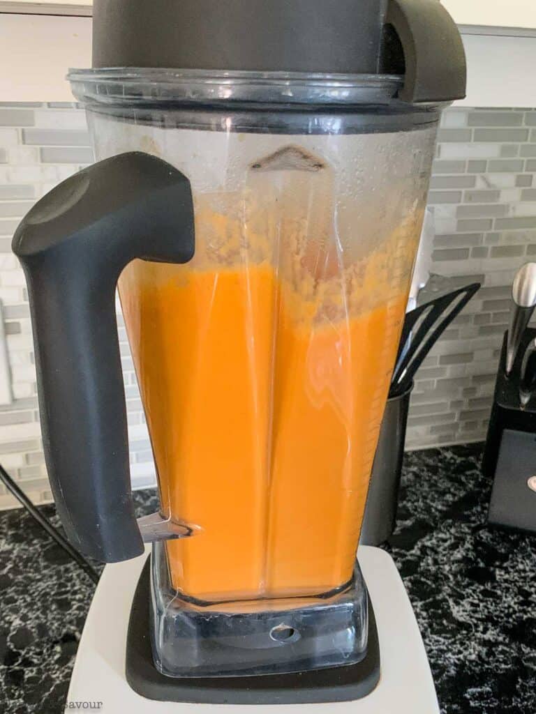 tomato soup in a Vitamix blender