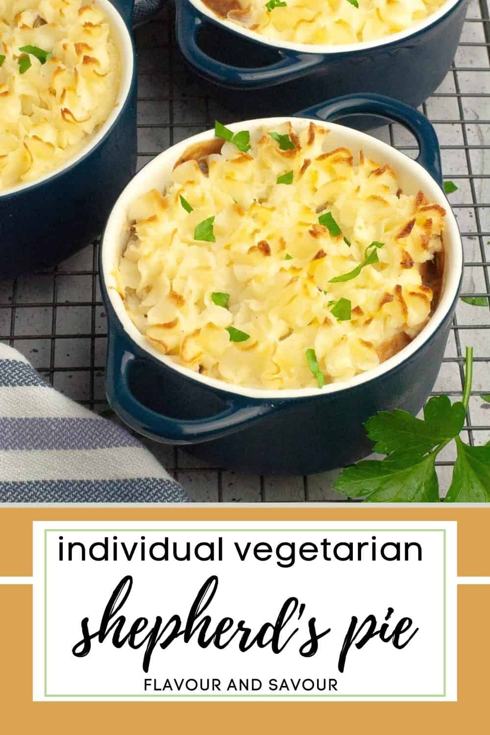 Mini Vegetarian Shepherd's Pie with Mushrooms - Flavour and Savour