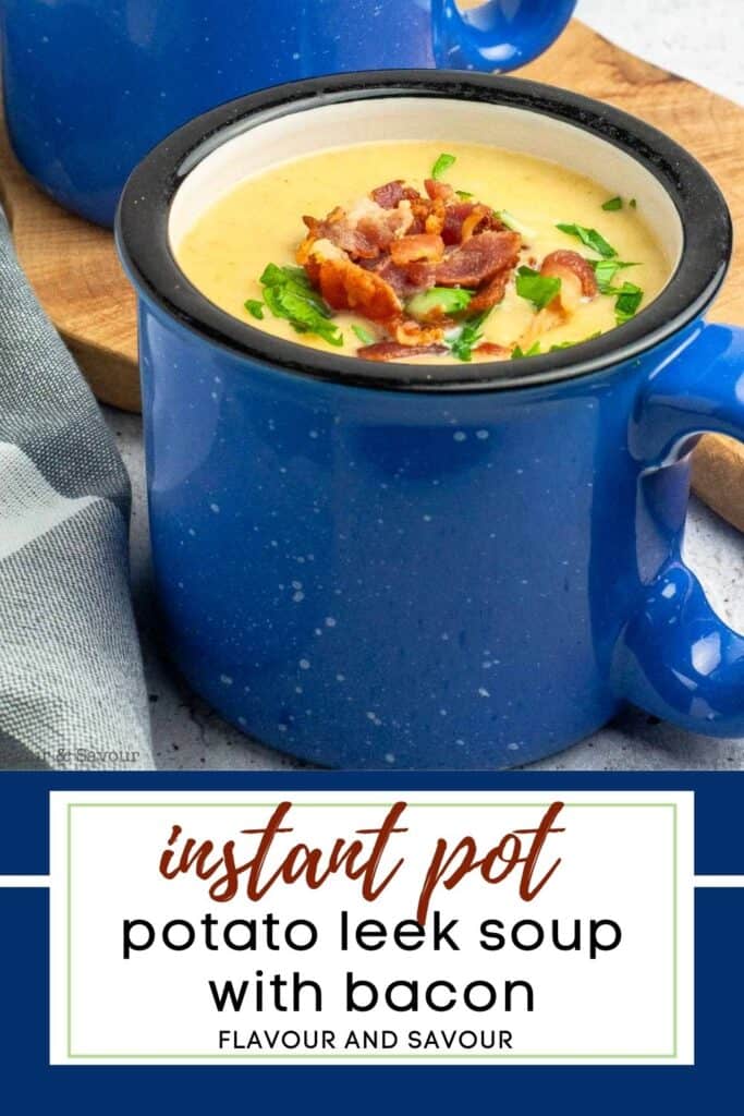 Image and text for potato leek soup