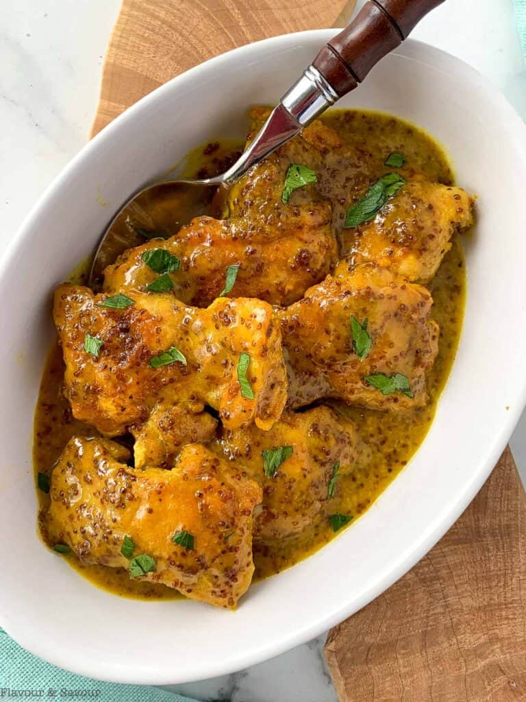 Honey Dijon Turmeric Chicken Thighs Flavour and Savour