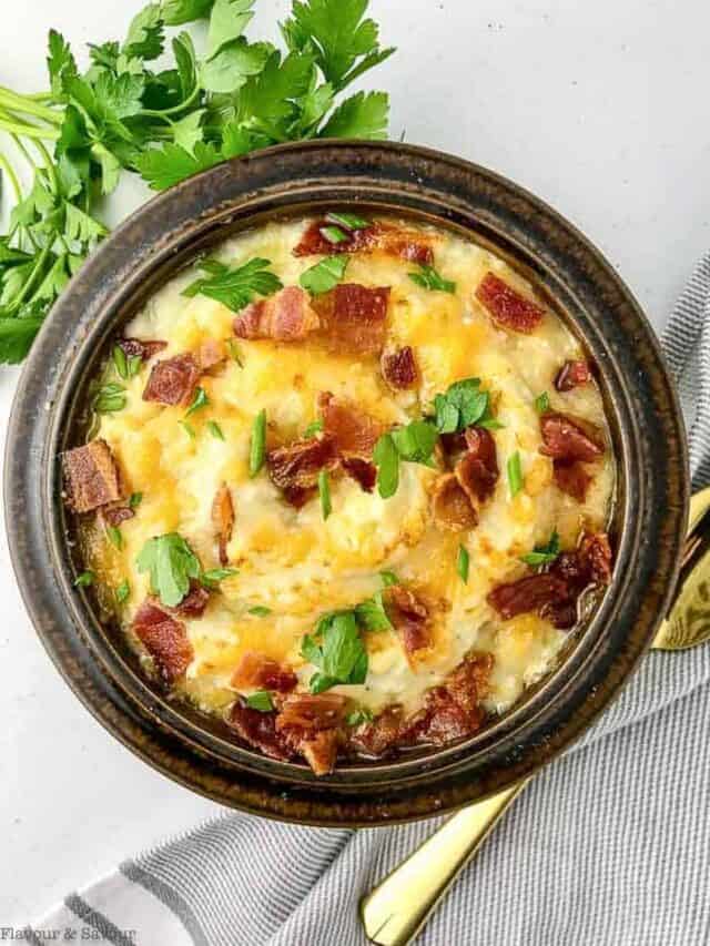 Instant Pot Cauliflower Mash with Bacon and Cheese Flavour and Savour