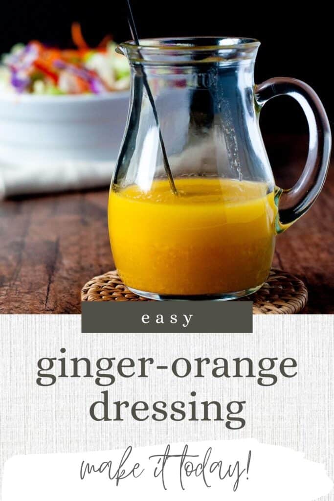 image with text for ginger orange dressing.