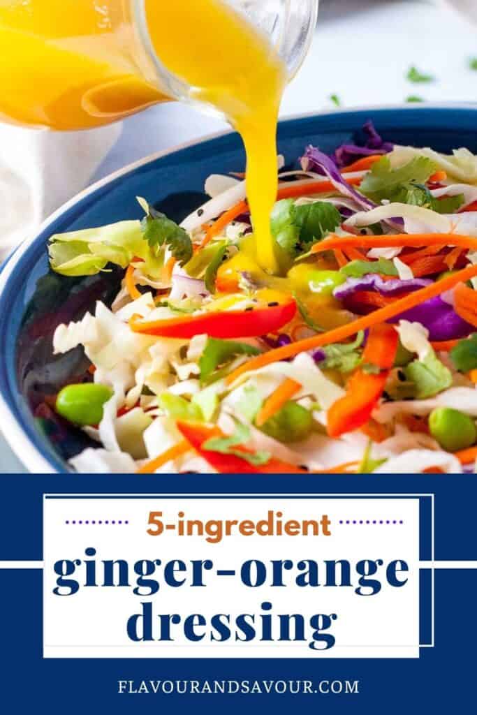 image with text for ginger orange dressing.