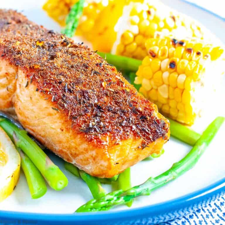 Air Fryer Cajun Spiced Salmon Flavour and Savour