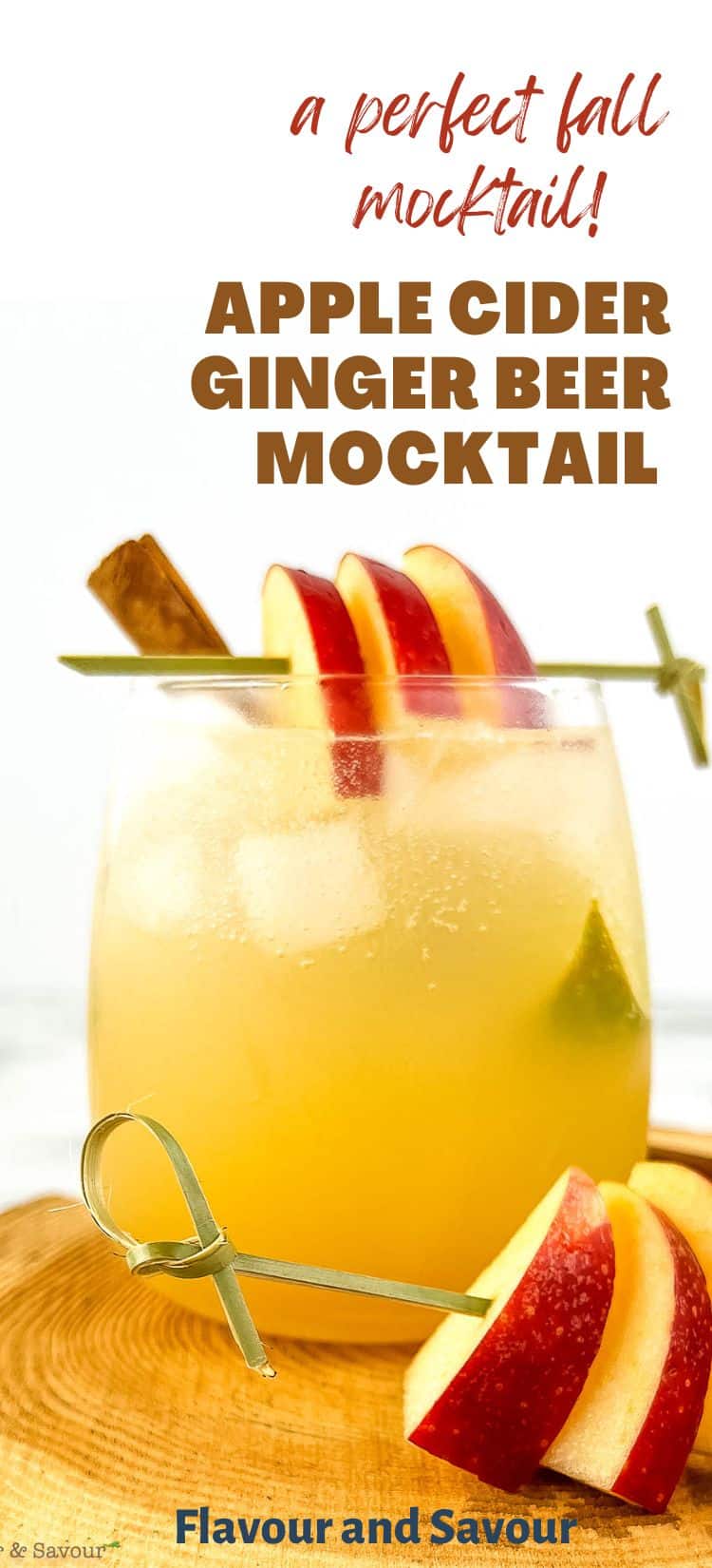 Apple Cider Ginger Beer Mocktail Flavour and Savour