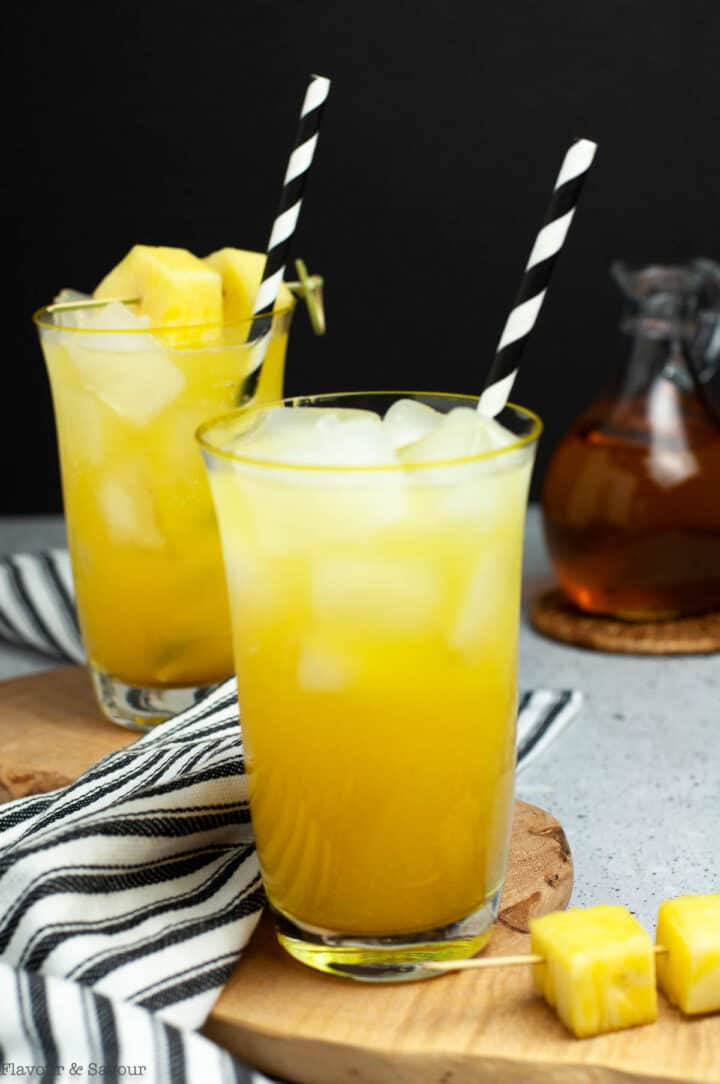 3Ingredient Pineapple Ginger Beer Mocktail Flavour and Savour