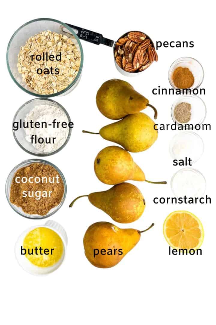 Pecan Pear Crisp (GlutenFree) Flavour and Savour