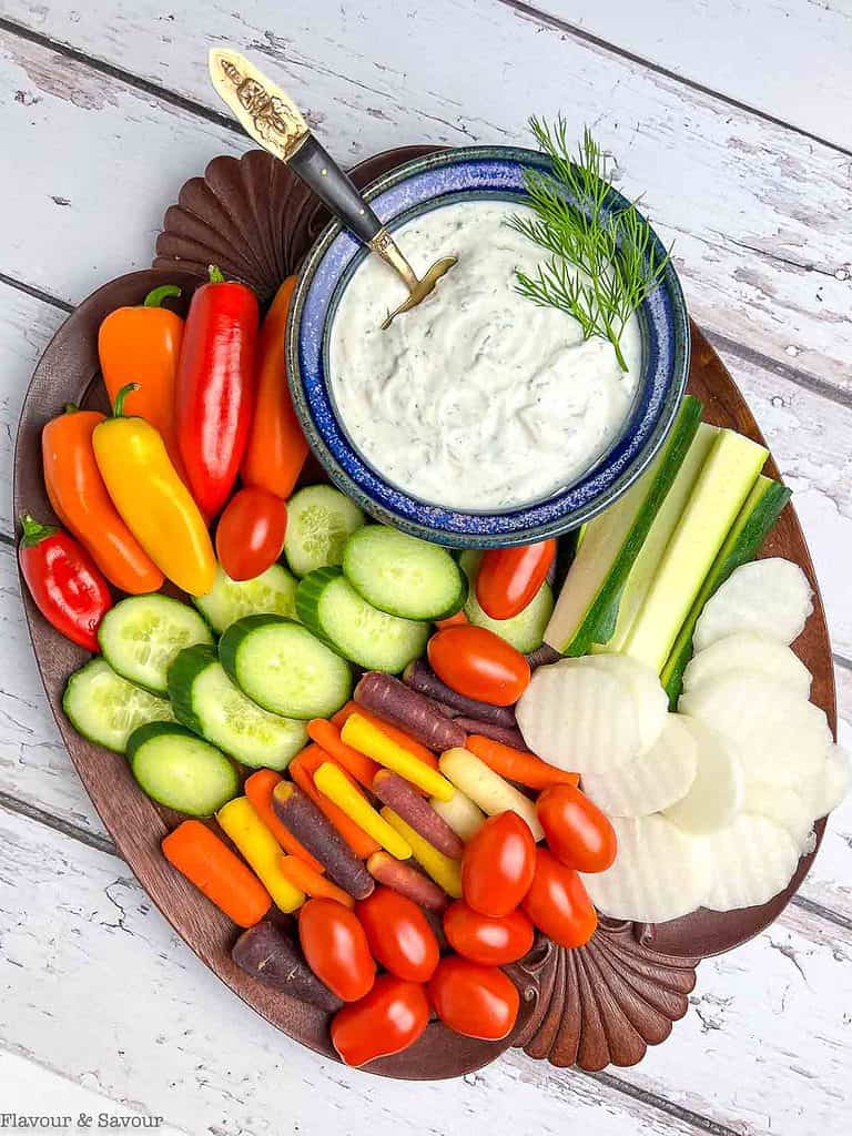 Creamy Greek Yogurt Dill Dip without Mayo Flavour and Savour