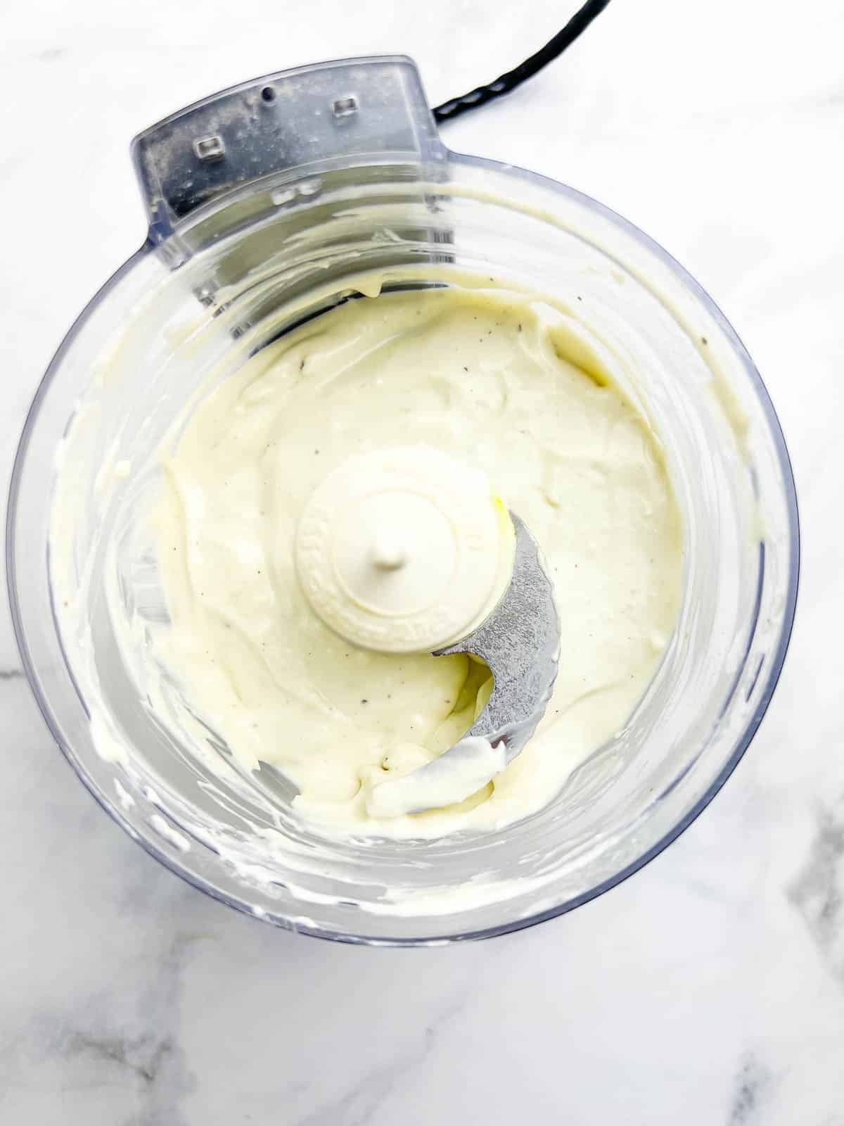 For a smooth and creamy gorgonzola dressing, combine ingredients in a mini food processor.