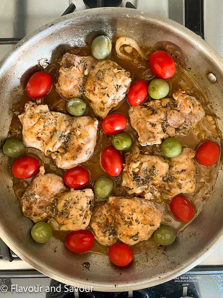 Moroccan Lemon Chicken Thighs with Olives Flavour and Savour