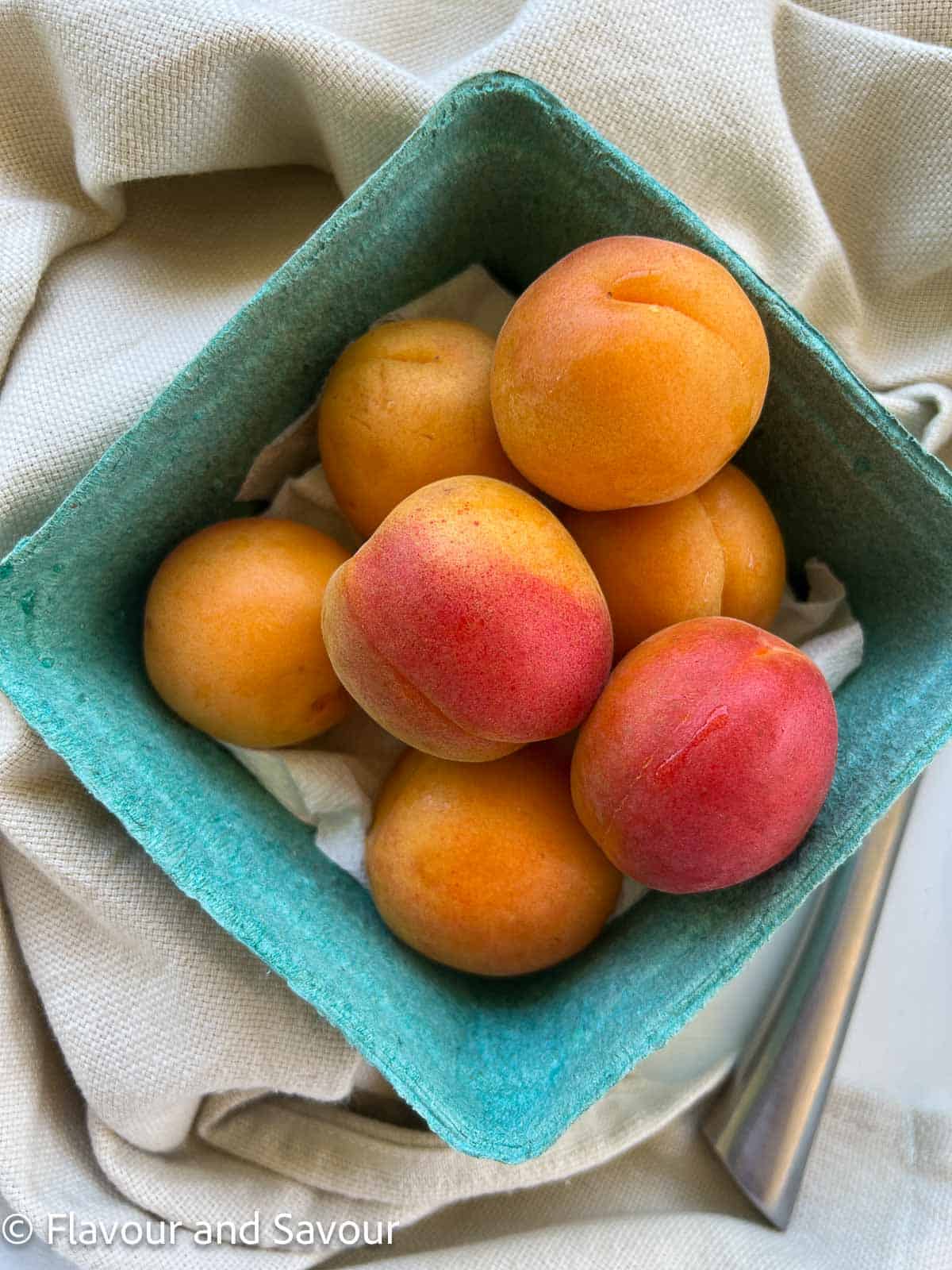 Fresh apricots.