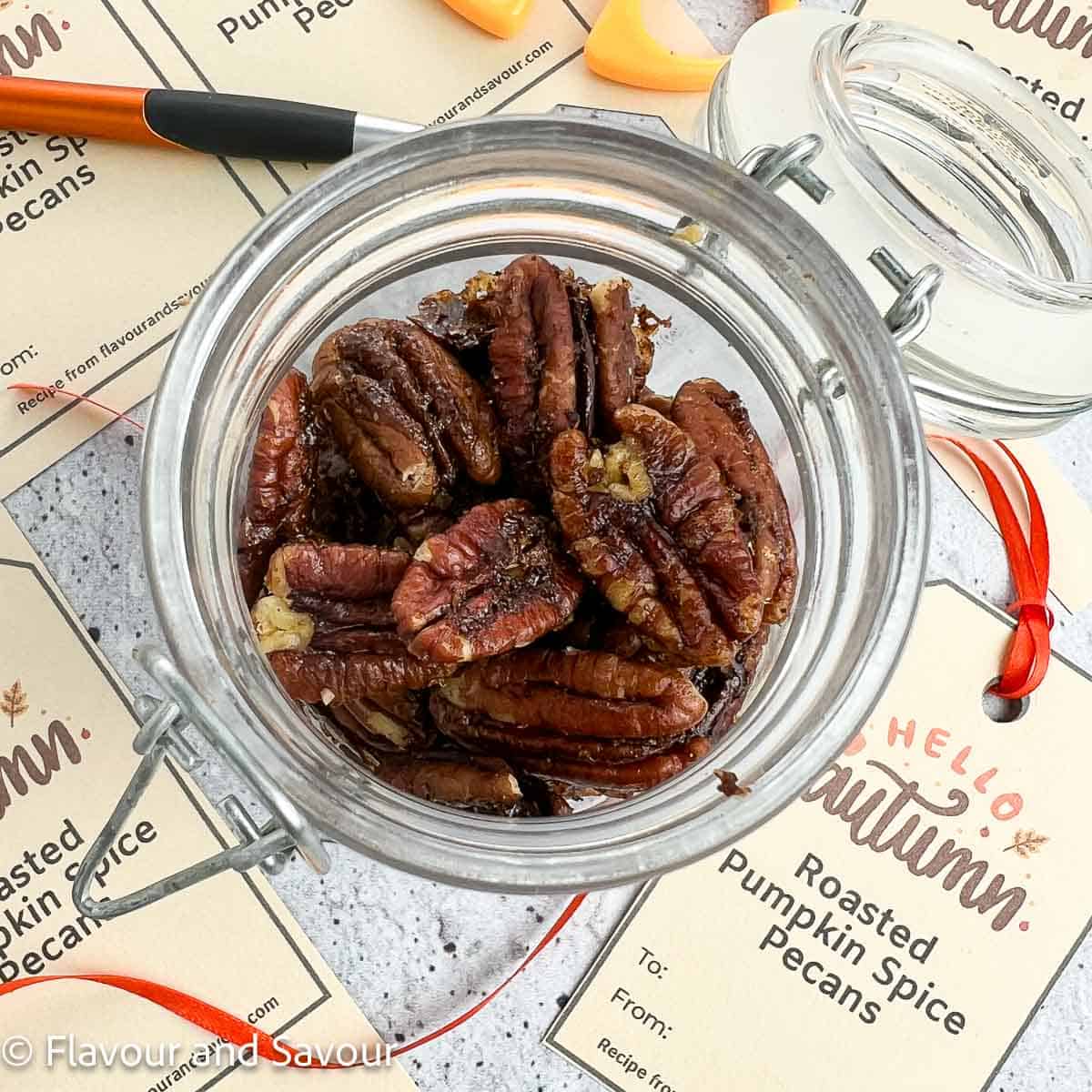 LowCarb Roasted Pumpkin Spice Pecans Flavour and Savour