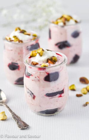 Light Cherry Yogurt Coconut Fool - Flavour and Savour